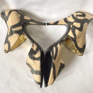 Vintage Valentino Garavani Couture Print Heels